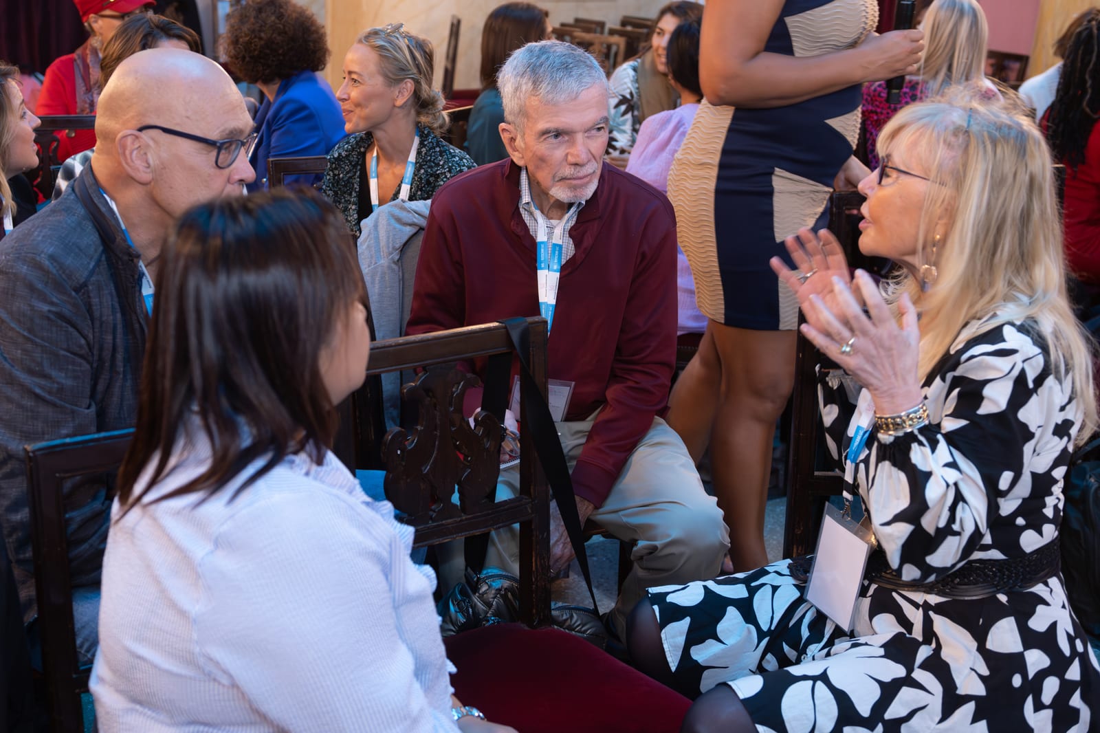 Paul Thornton participating in a conference discussion